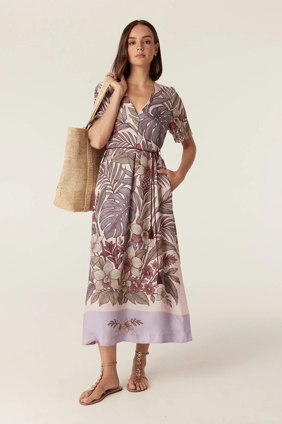 Cable Melbourne Erika Kaftan Maxi Dress - Paradise Print