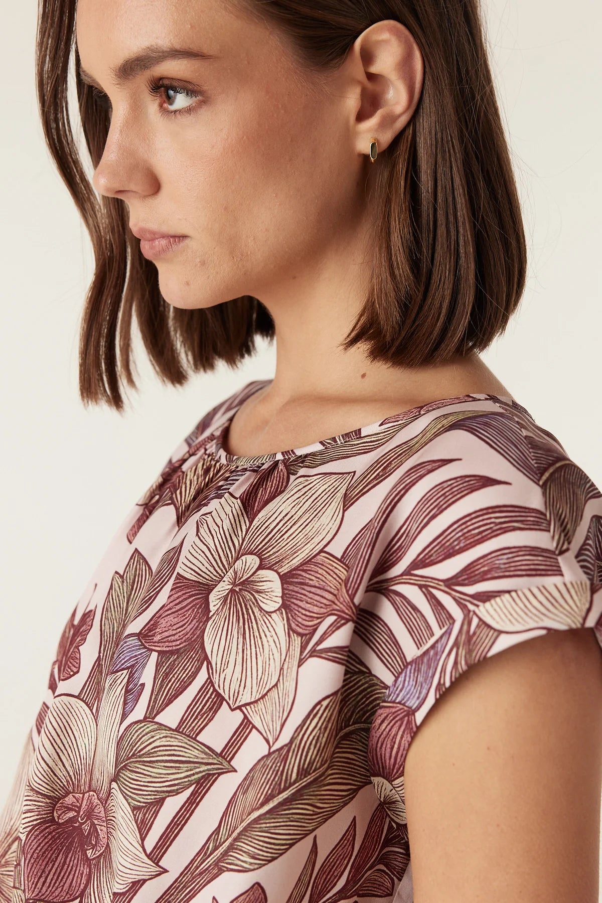 Cable Melbourne Erika Top - Paradise Print