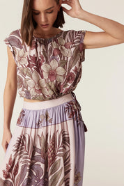 Cable Melbourne Erika Top - Paradise Print