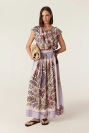 Cable Melbourne Erika Maxi Skirt - Paradise Print