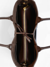 Senso Denver Chocolate Calf Leather Tote Handbag