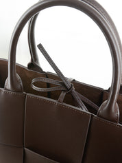 Senso Denver Chocolate Calf Leather Tote Handbag