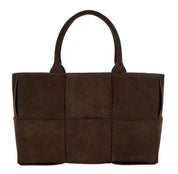 Senso Denver Walnut Calf Suede Leather Tote Handbag