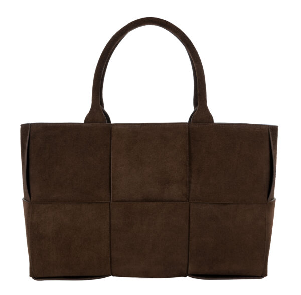 Senso Denver Walnut Calf Suede Leather Tote Handbag