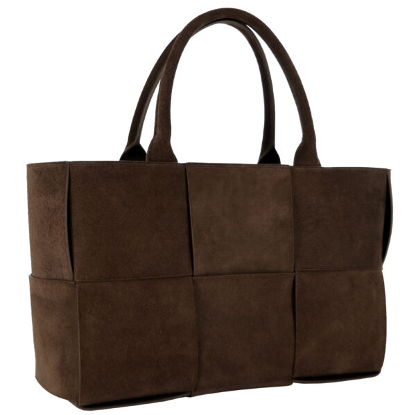 Senso Denver Walnut Calf Suede Leather Tote Handbag