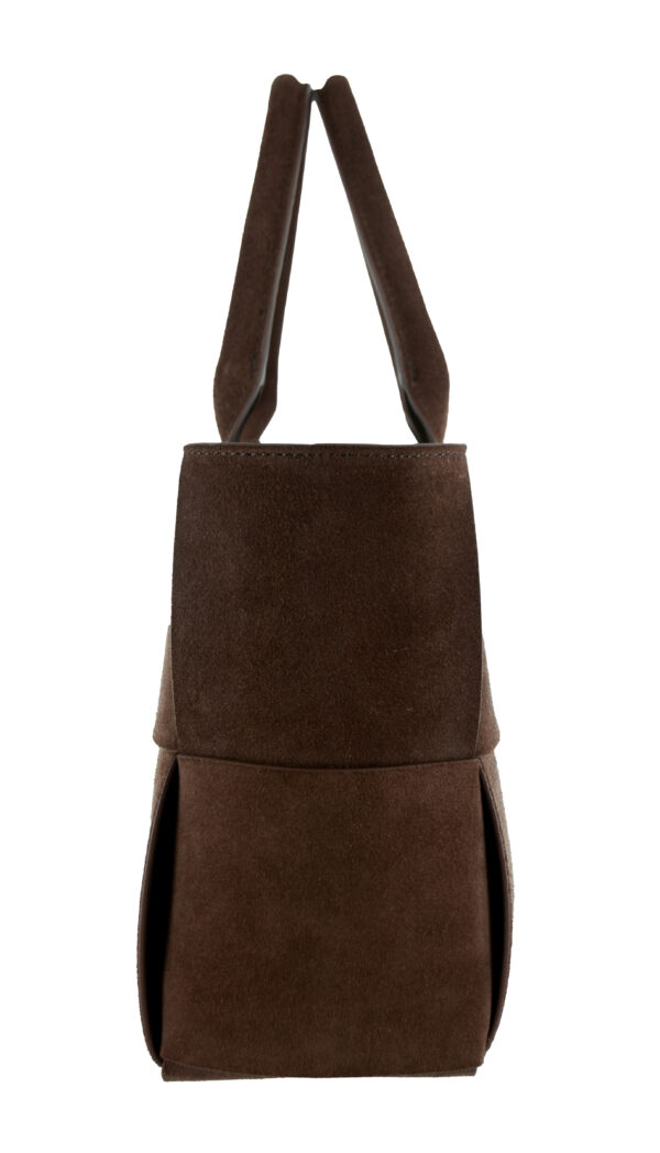 Senso Denver Walnut Calf Suede Leather Tote Handbag