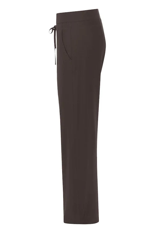 Raffaello Rossi Candice Straight Jogger - Dark Brown