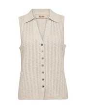 Mos Mosh Rinja Marisol Line Knit Top Ecru