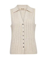 Mos Mosh Rinja Marisol Line Knit Top Ecru