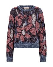Floral patterned sweater on a white background