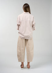 Madly Sweetly Connect Stripe Shirt Stone