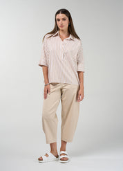 Madly Sweetly Connect Stripe Shirt Stone