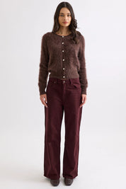 Mia Fratino Sierra Brushed Cashmere/Merino Cardi