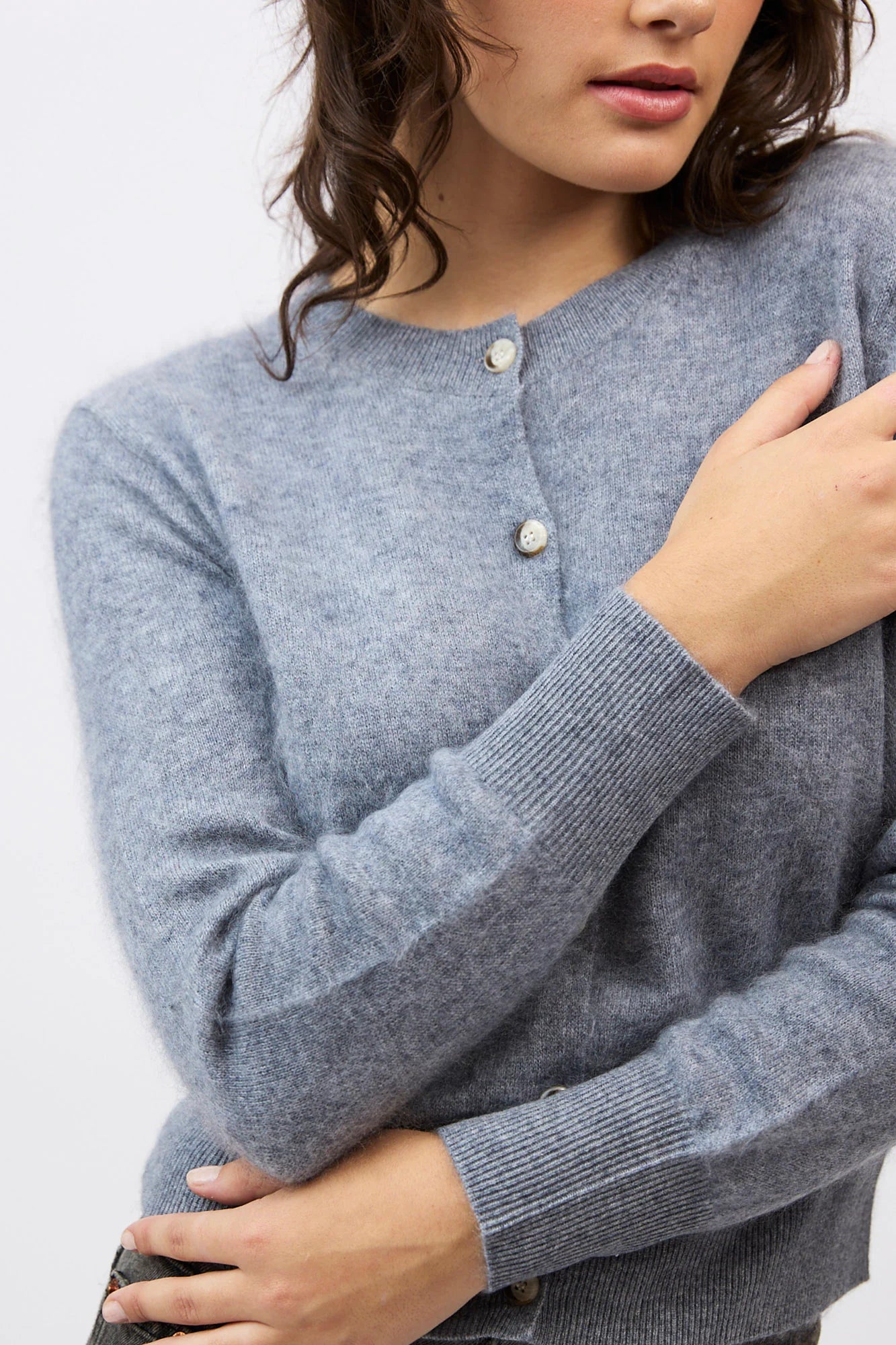 Mia Fratino Sierra Brushed Cashmere/Merino Cardi