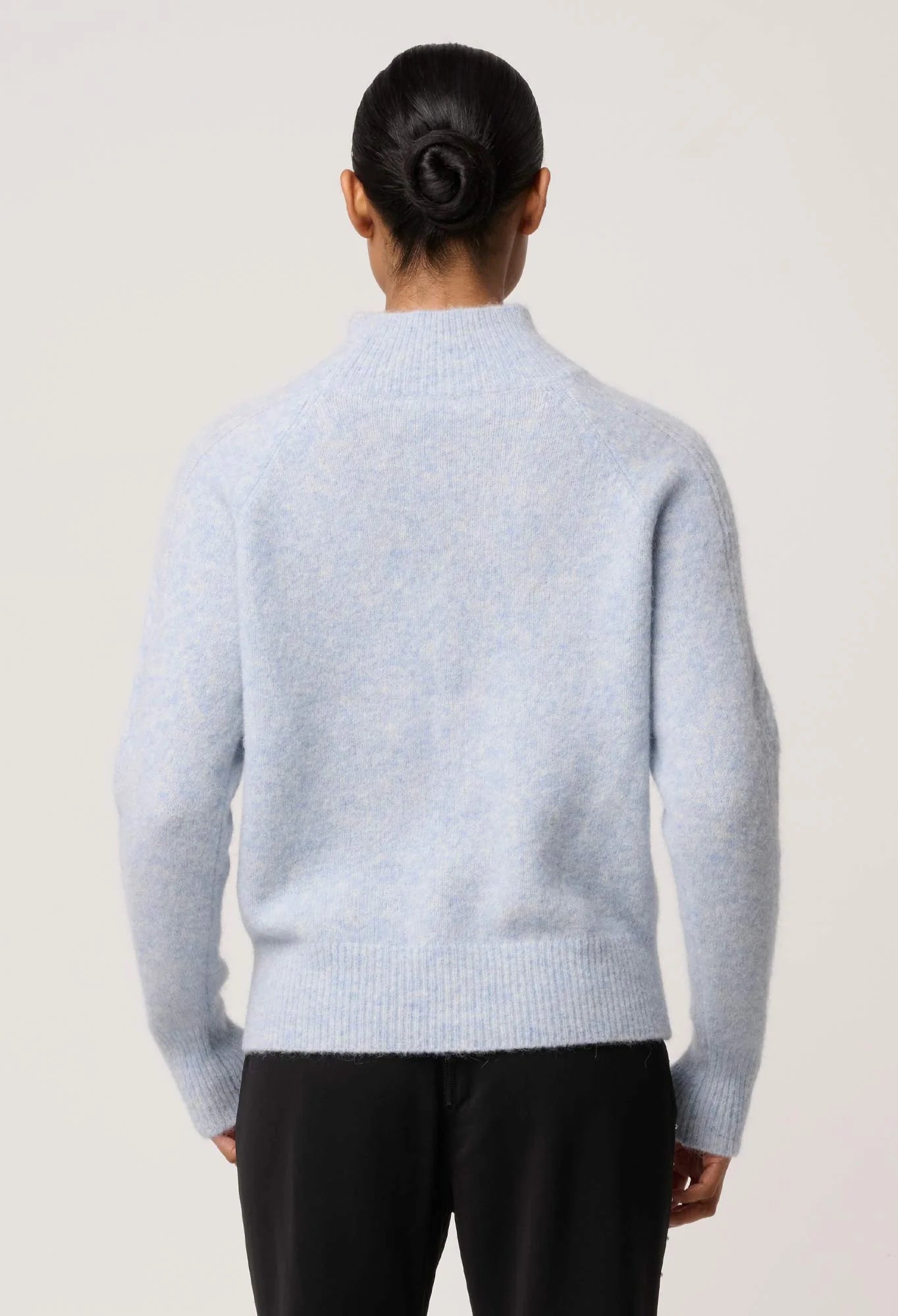 Oncewas Savanna Alpaca Blend Sweater in Blue Frost