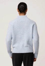 Oncewas Savanna Alpaca Blend Sweater in Blue Frost