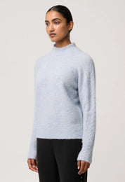 Oncewas Savanna Alpaca Blend Sweater in Blue Frost
