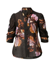 Oncewas Calantha Cotton Silk Sleeve Shirt in Sunset Orchid
