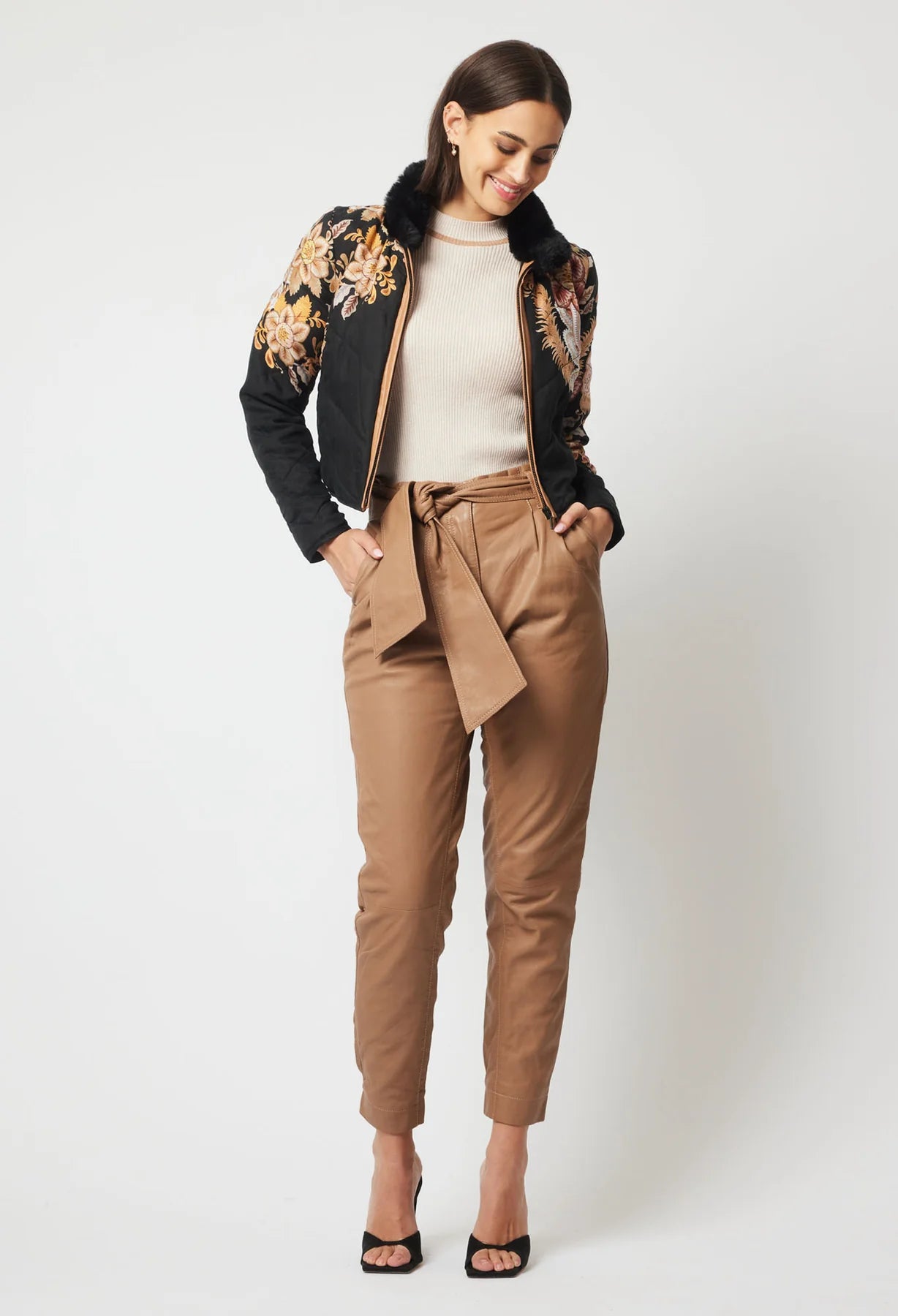 Empress Crop Bomber Jacket