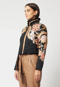 Empress Crop Bomber Jacket