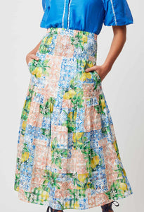 Antigua Cotton Silk Skirt │ Limonata