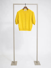 Herzens Short Sleeve Wool Cashmere Cardigan