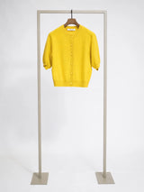 Herzens Short Sleeve Wool Cashmere Cardigan
