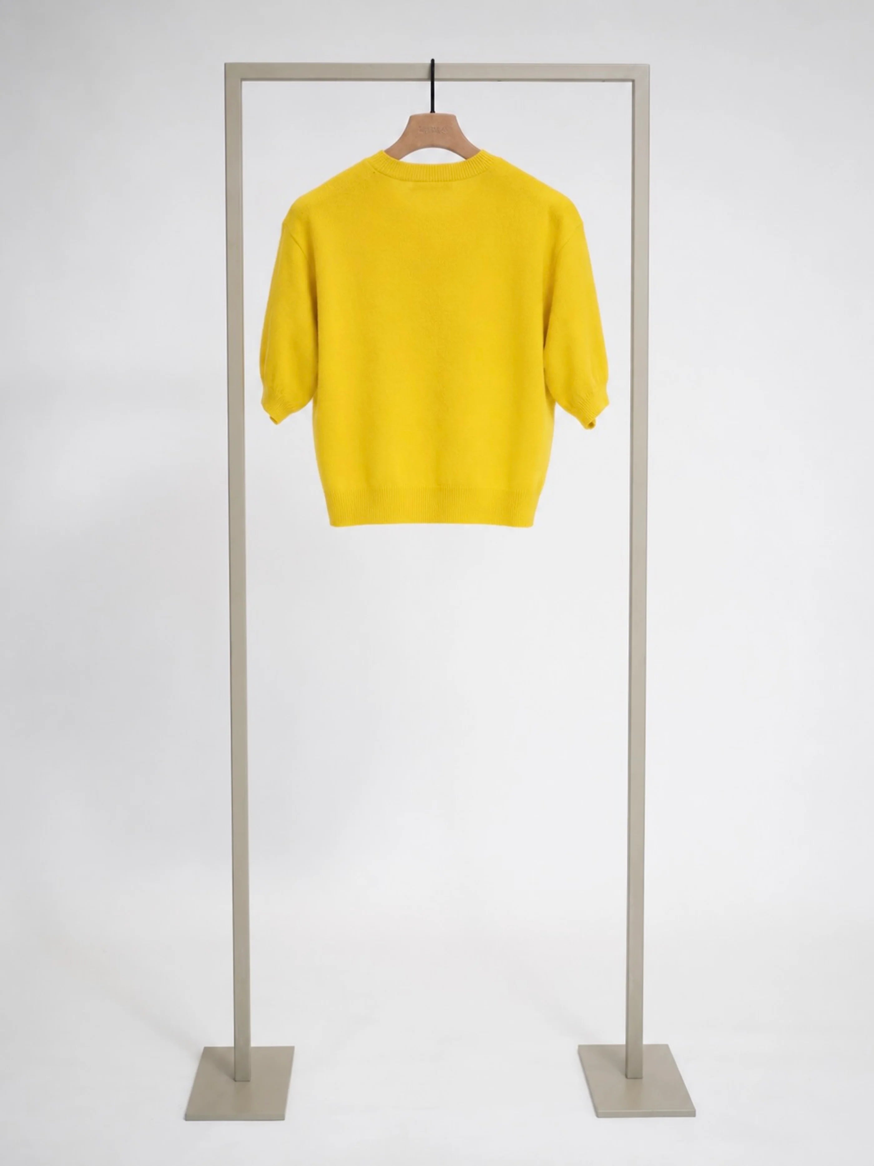 Herzens Short Sleeve Wool Cashmere Cardigan