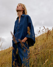 Summum Woman Denim Kimono Blouse