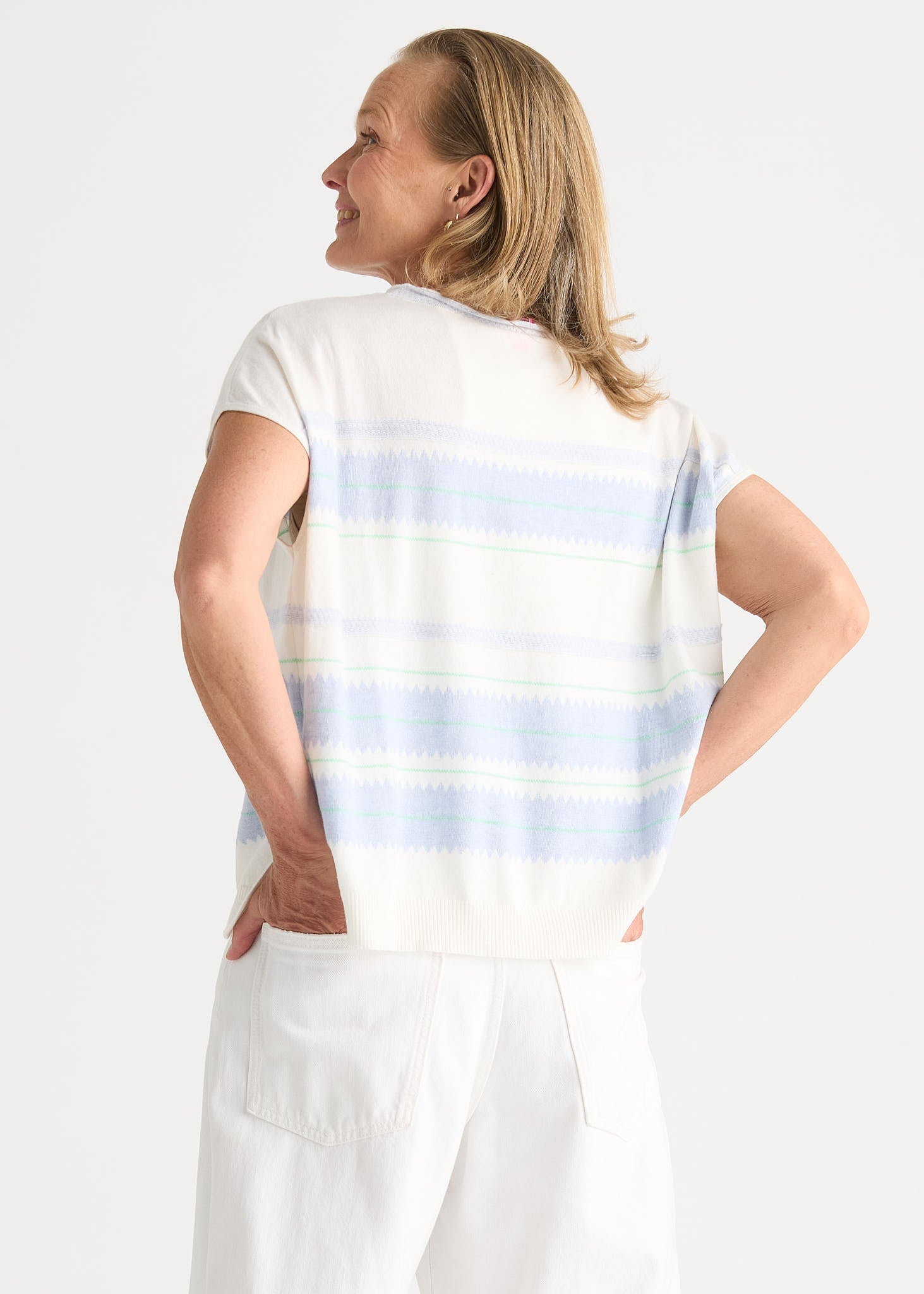 Zaket & Plover Zig Detail Top