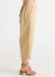 Zaket & Plover Barrel Leg Cotton Pant