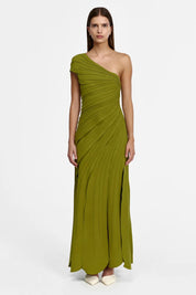 Shop Acler Elcho Maxi Dress Cardamom Eventwear - Acler