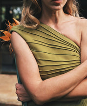 Shop Acler Elcho Maxi Dress Cardamom Eventwear - Acler