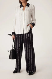 Shop Allegra Stripe Pant | Pulse Print - Cable Melbourne