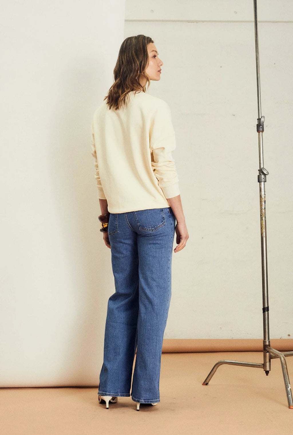 Shop Amara Slouch Sweat - Cream Cities - We Are The Others