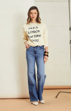 Shop Amara Slouch Sweat - Cream Cities - We Are The Others