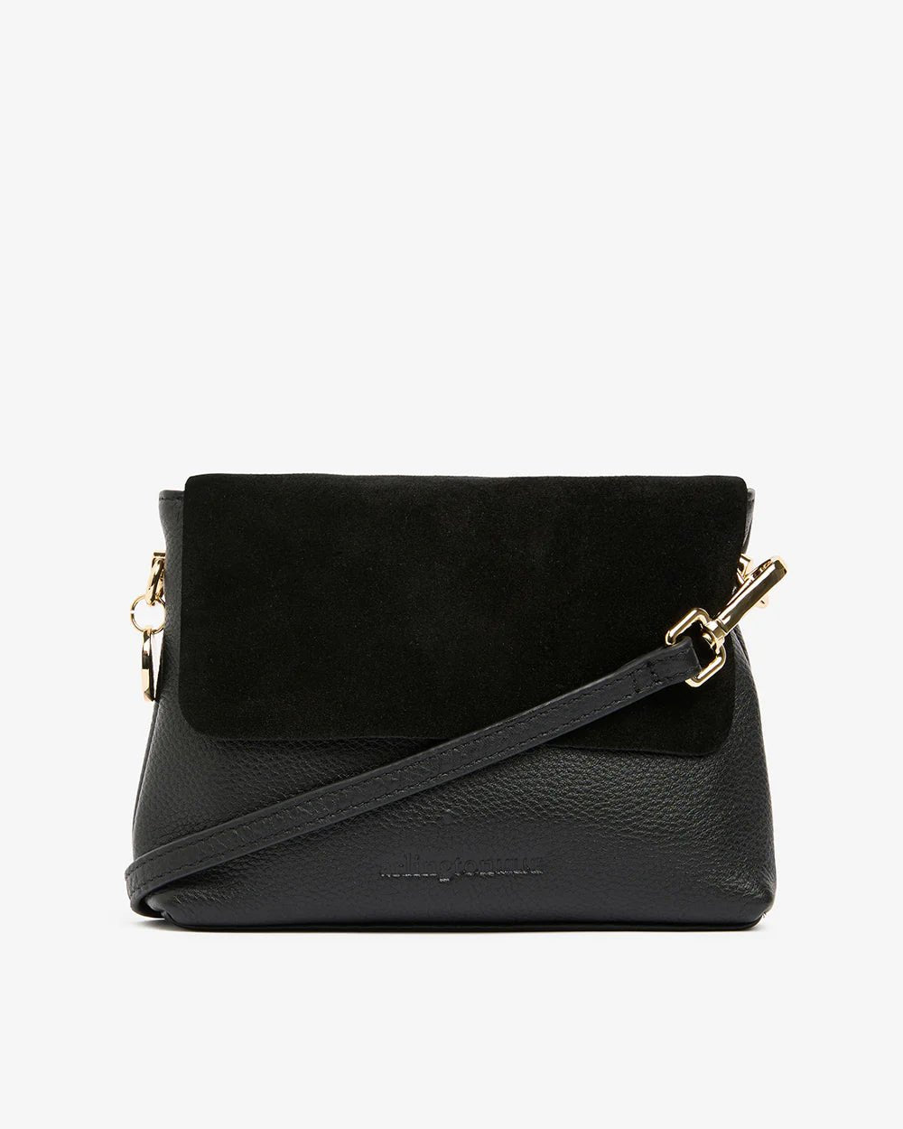 Shop Amber Petite Leather/Suede Handbag | Black - Arlington Milne