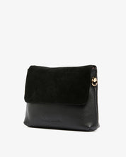 Shop Amber Petite Leather/Suede Handbag | Black - Arlington Milne