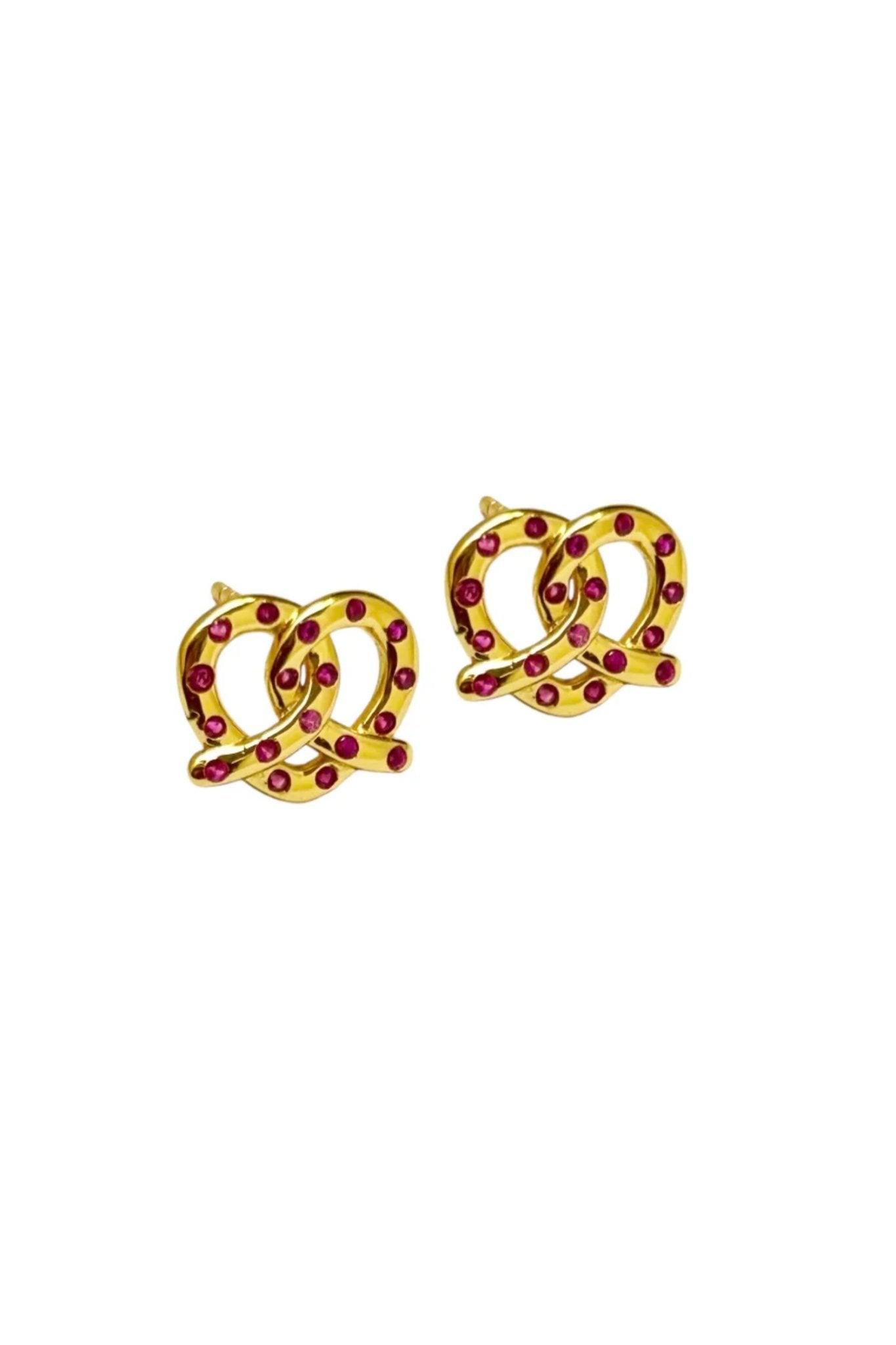 Shop Amour Gold Stud Earrings - Gold Sister