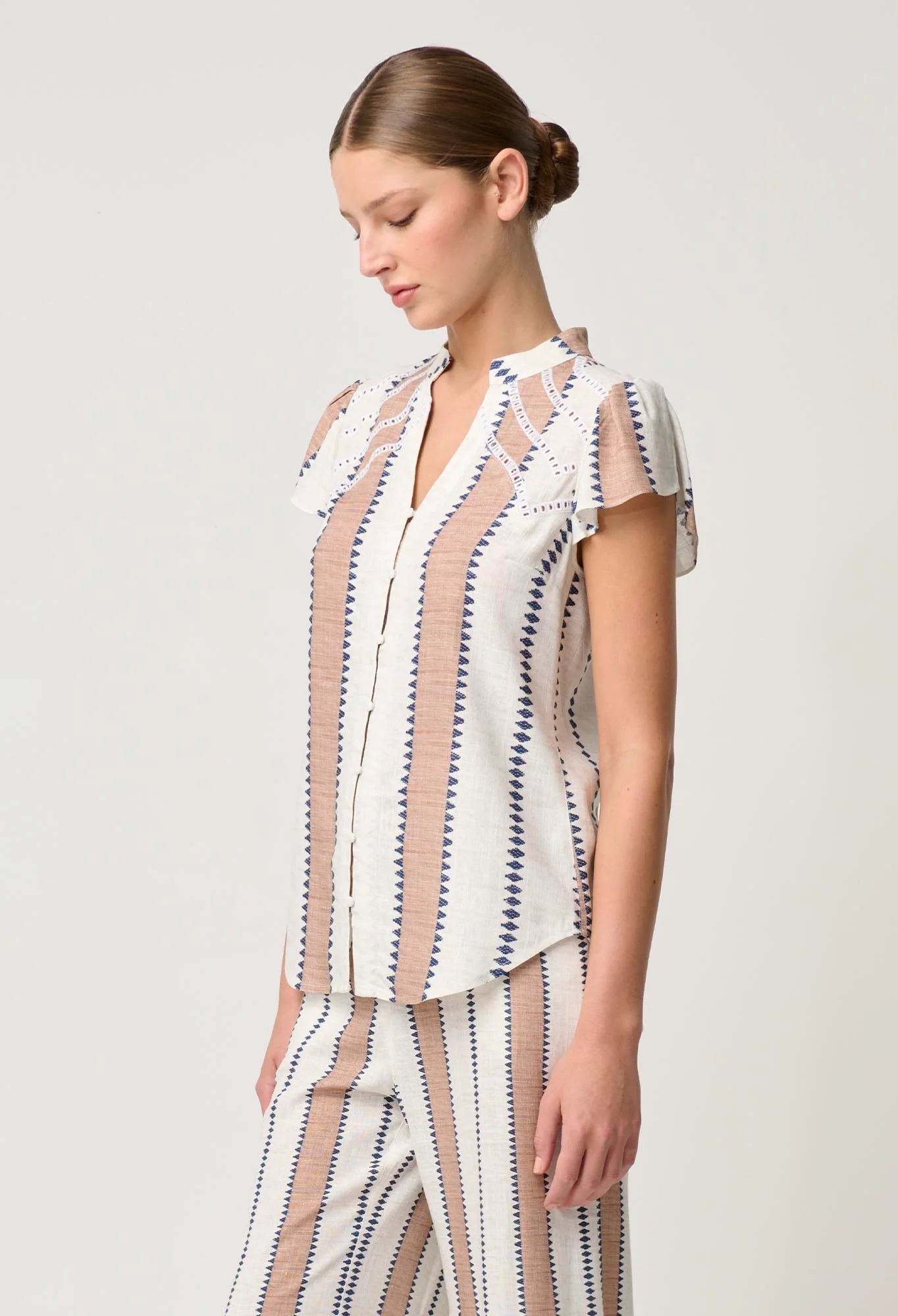 Shop Amoya Top | Cayman Stripe - ONCEWAS