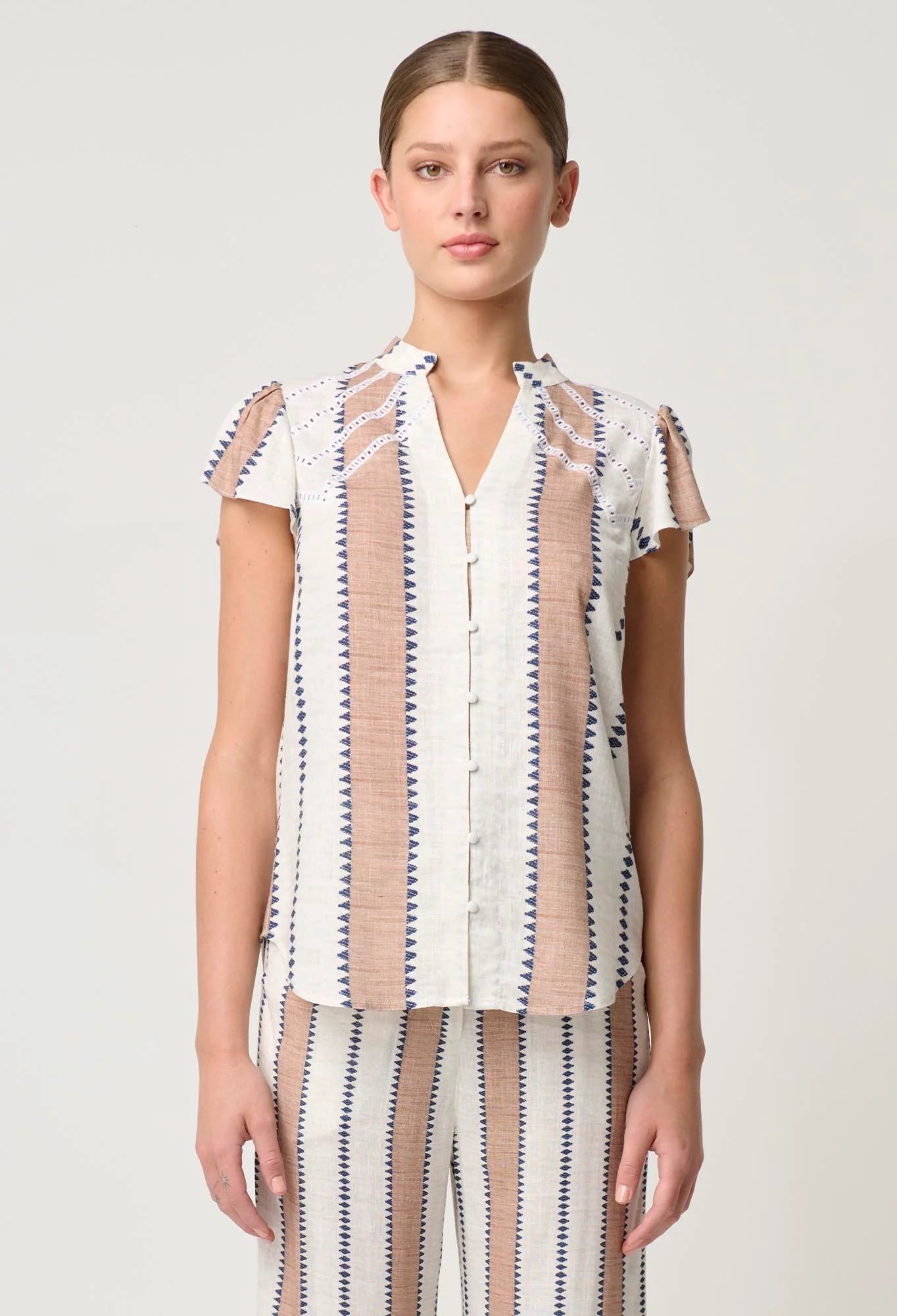 Shop Amoya Top | Cayman Stripe - ONCEWAS