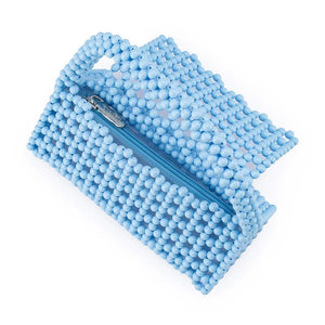 Shop Amrita Bead Top Handle Bag | Blue - Olga Berg