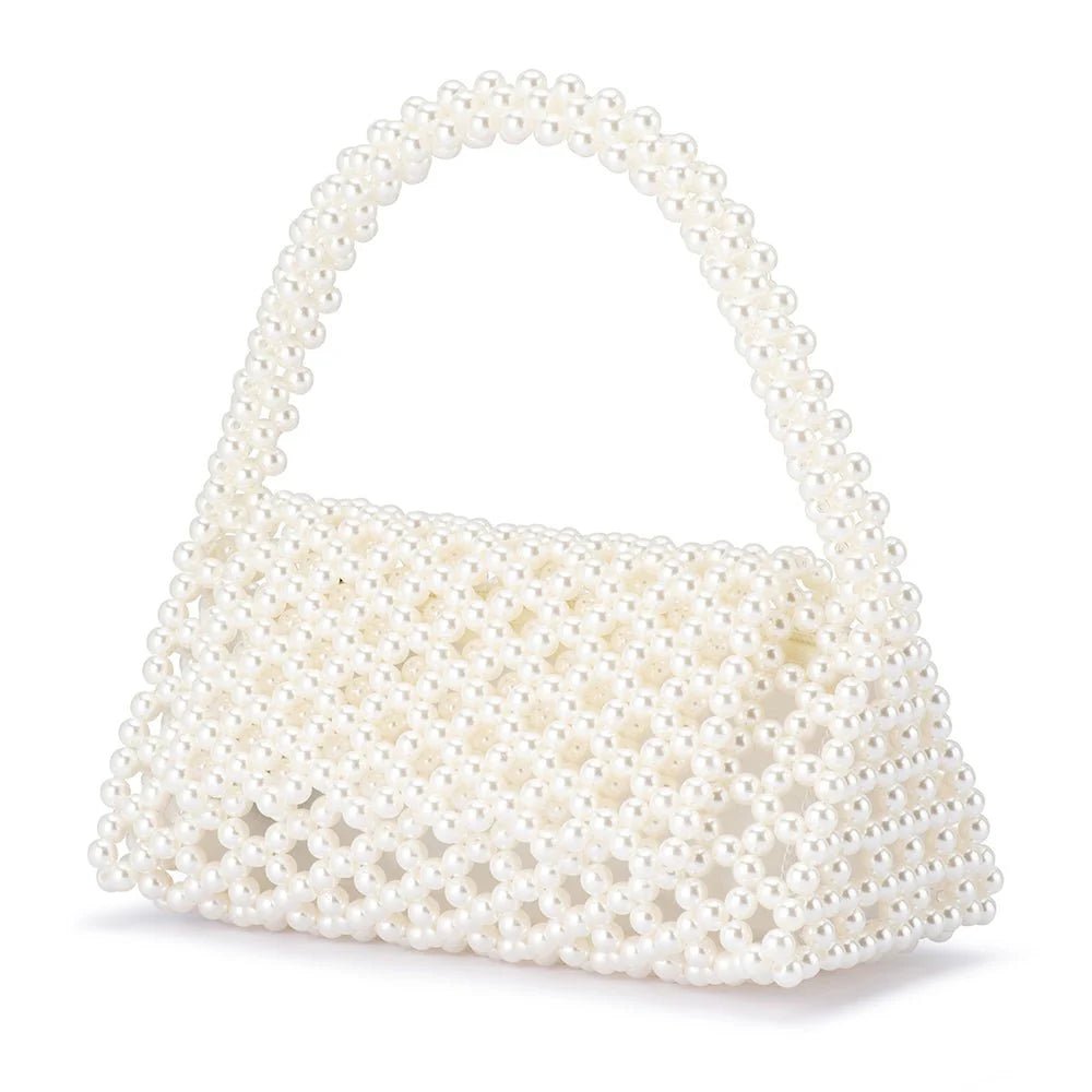 Amrita Bead Top Handle Bag Pearl Stella Rose Fashions