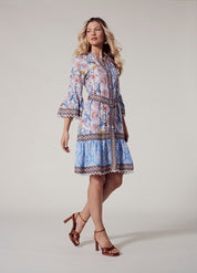 Shop Anacapri Dress | Ecru Multi - Loobies Story