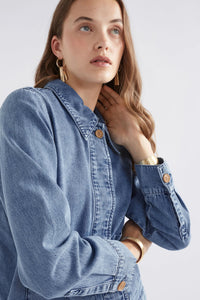 Shop Arbet Denim Jacket | Chambray Blue - Elk The Label