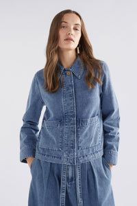 Shop Arbet Denim Jacket | Chambray Blue - Elk The Label