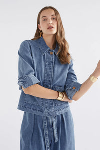 Shop Arbet Denim Jacket | Chambray Blue - Elk The Label