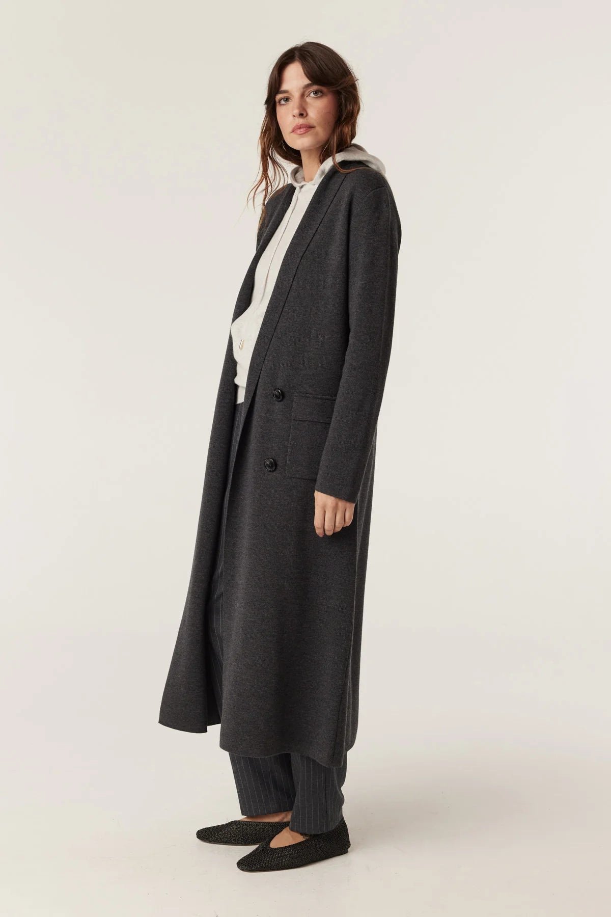 Shop Ava Merino Knit Coat - Cable Melbourne