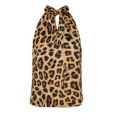 Karmamia Copenhagen Ava Leopard Print Halter Neck Top