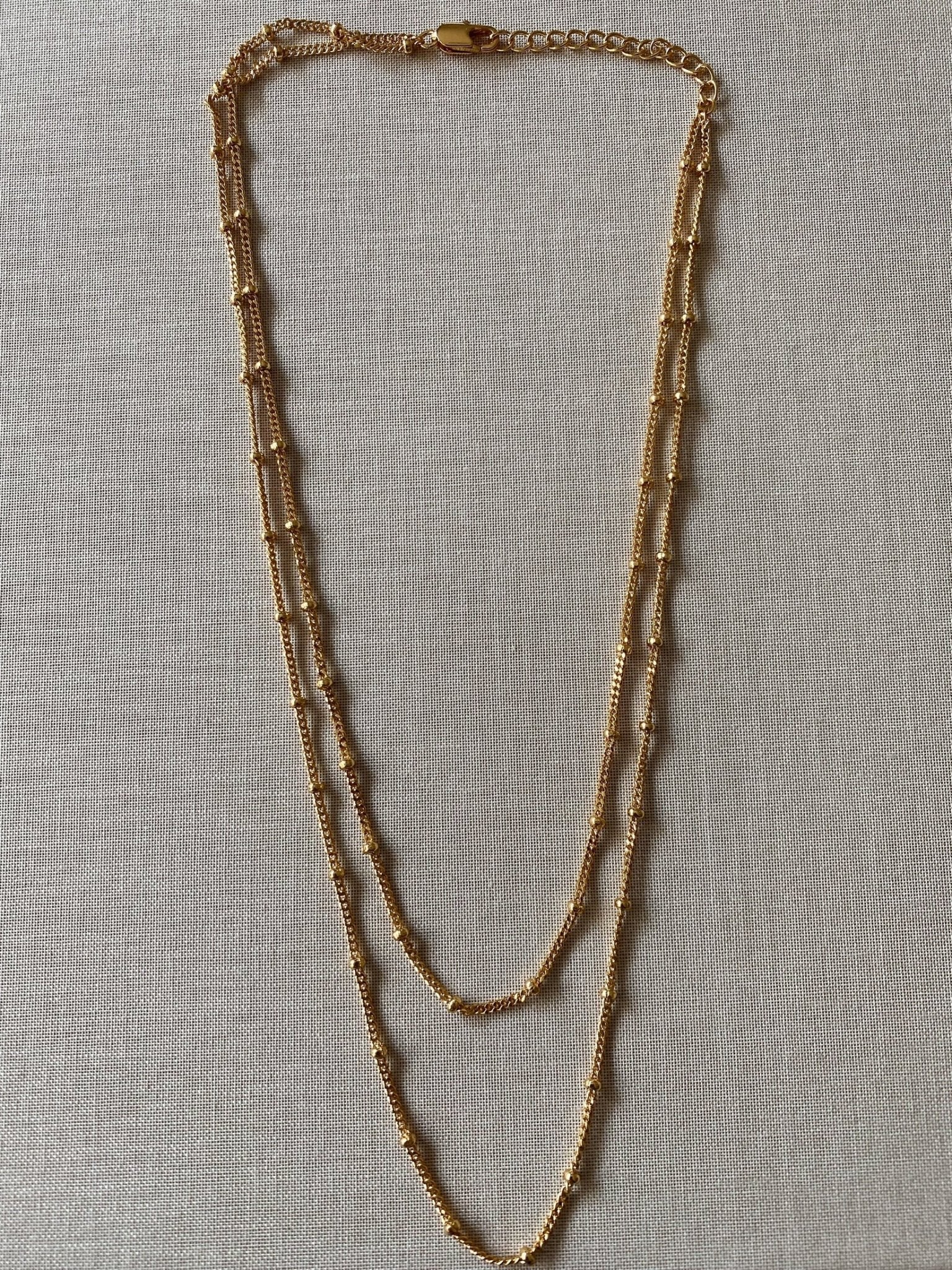 Shop Aylah Layered Luxe Gold Necklace - Kitsense